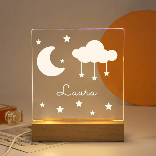 moon & Star Night Light